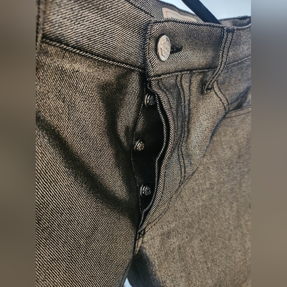 Alexander Mcqueen - Metallic Silver Jeans - Picture 3 of 4